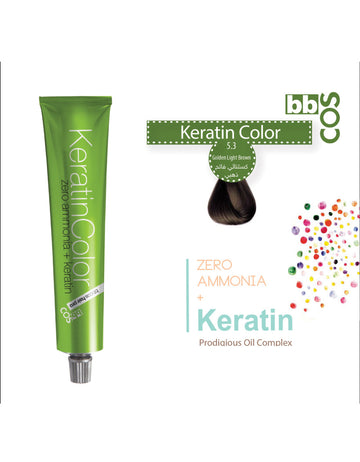 Keratin Hair Color 100 ml 5.3